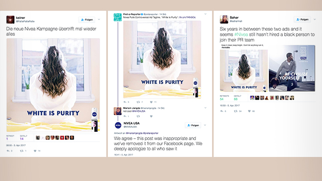 Shitstorm wegen Nivea-Werbung: Beiersdorf löscht nach Online-Aufruhr Deo ... - Absatzwirtschaft