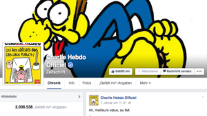 "Charlie Hebdo" auf Facebook