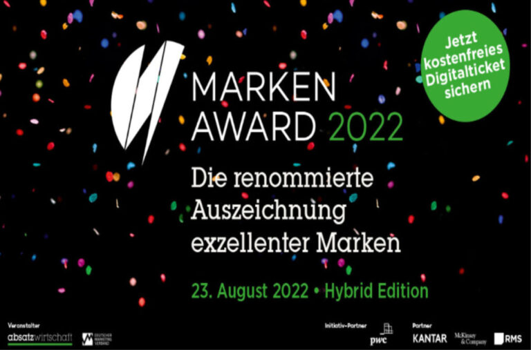 Marken-Award 2022: Das sind die Finalisten!