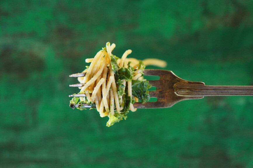 Gabel mit Pasta