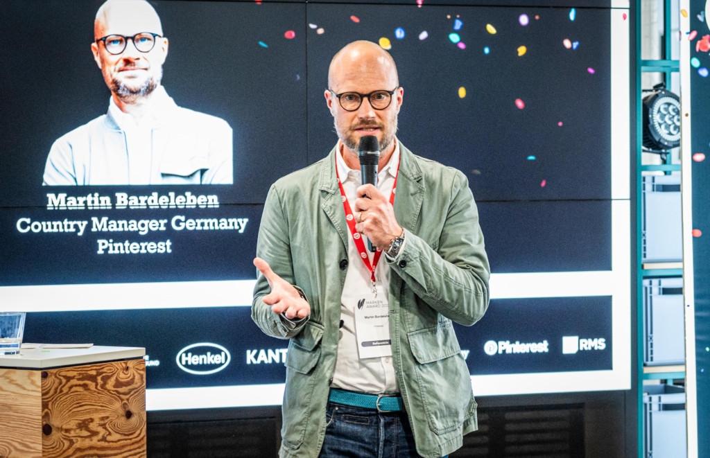 Martin Bardeleben, Country Manager Germany, Pinterest, appelliert in seinem Impuls: "The internet is broken: Lasst es uns gemeinsam verbessern.“ ©Foto Vogt