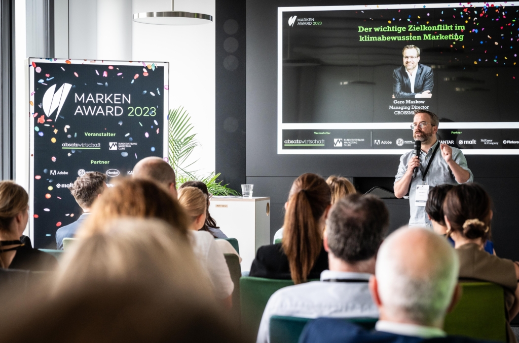 „Wir müssen es gerade in dieser Branche besser hinbekommen", sagt Gero Maskow, Managing Director Crossmedia, über den Zielkonflikt im klimabewussten Marketing. (©Foto Vogt)