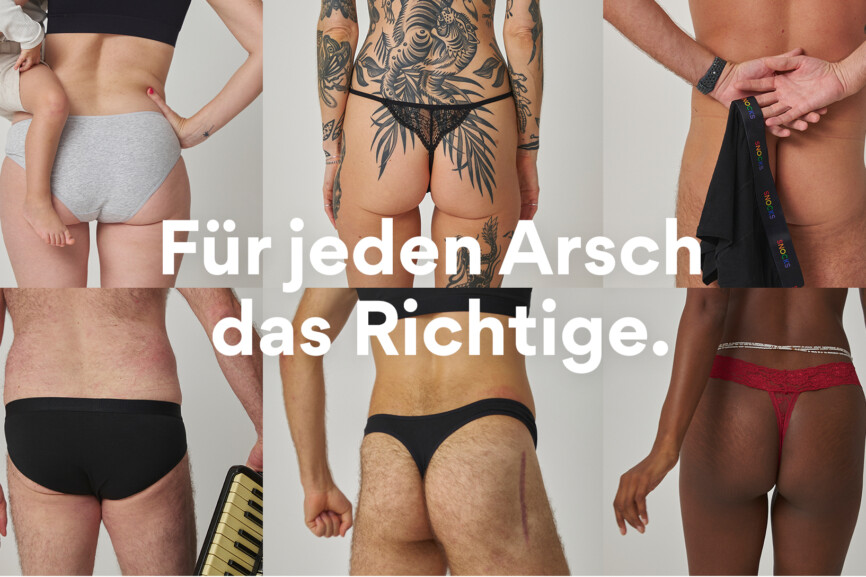 Snocks macht Außenwerbung für den Arsch