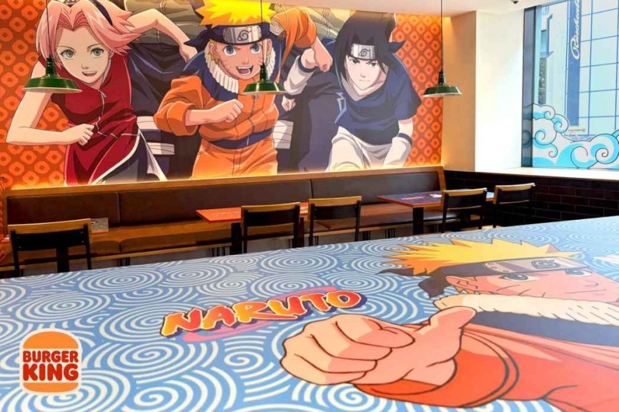 Das Burger King Restaurant Köln Schildergasse bekam für die zweite große Anime-Koop einen neuen Anstrich.