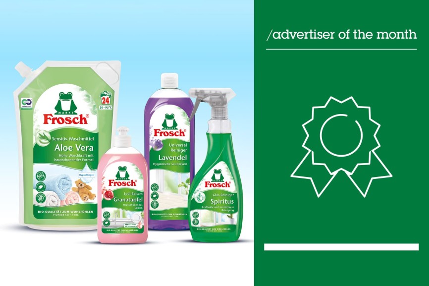 Der Advertiser of the Month des Monats Juli ist Frosch.