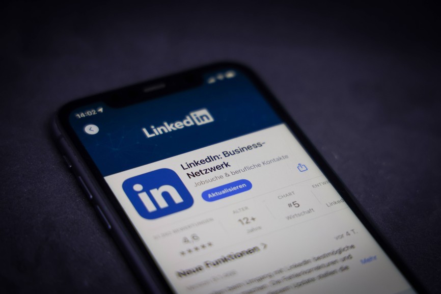 Apple App Store auf einem iPhone. Essenzielle Social-Apps. LinkedIn: Business Netzwerk. // 28.07.2025 *** Apple App Stor