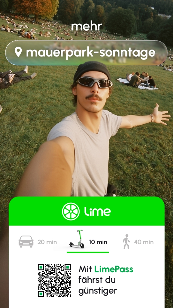 Der weltweite Start der Kampagne von Lime erfolgte am 6. Oktober.