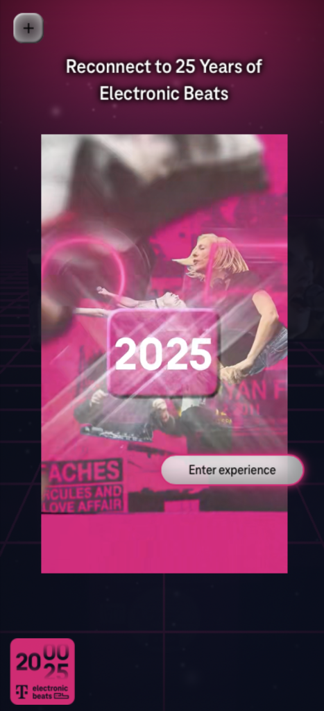 Der Time Connector baut durchs Swipen eine Brücke zwischen Vergangenheit und Gegenwart. 