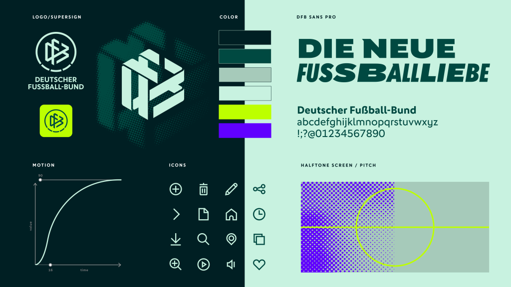 Der neue Markenauftritt des DFB.