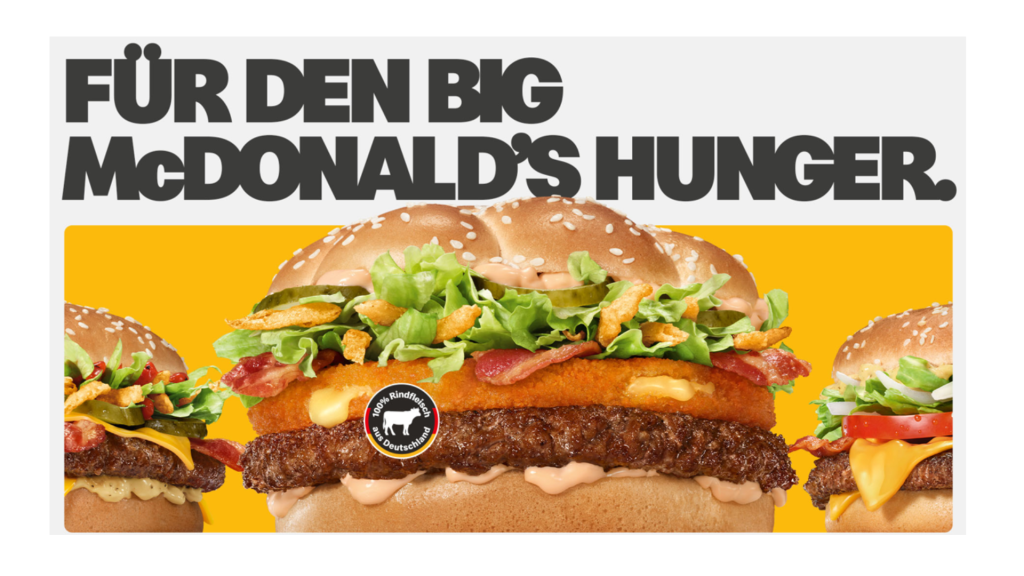 McDonald's bringt neue Burger gepaart mit TV-Spot, Paid-Maßnahmen auf Social Media, und DOOH-Platzierungen heraus.