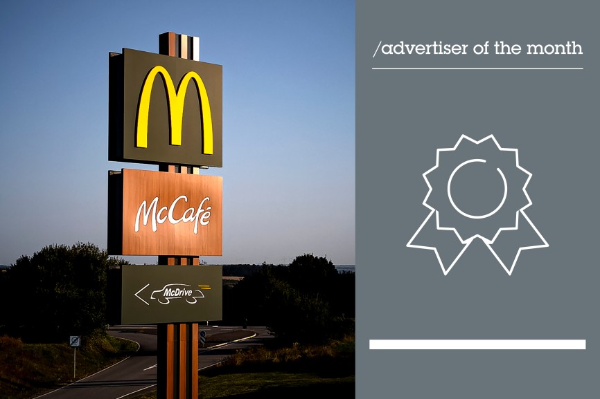 Im Januar war McDonald's bei den Verbraucherinnen und Verbrauchern in Deutschland besonders präsent.