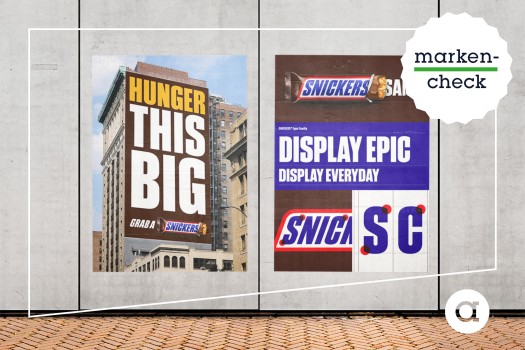 Du bist nicht du, wenn du keinen Custom Font hast: Beim neuen Markenauftritt von Snickers dreht sich alles um die neue Schrift, um klare Kanten, pure Formen und harte Kontraste.