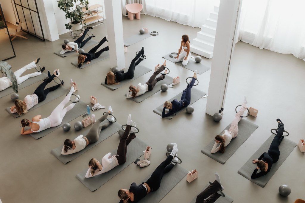 Das Start-up organisiert Events wie diesen Pilates-Workshop für seine Community.