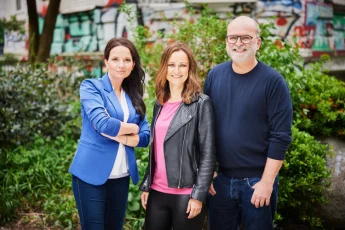 Das Gründerteam von Oyess (v.l.n.r.): Anna Breidt, Nadja King und Frank Hoffmann.  