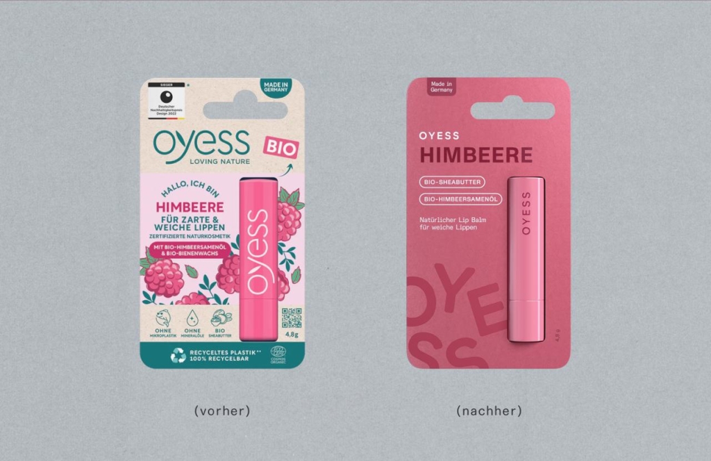 Bei seinem Rebranding setzt Oyess auf ein klares, reduziertes Design.