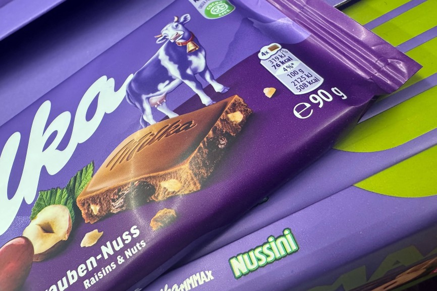 Ist diese Milka-Tafel mit 90 Gramm eine Mogelpackung?