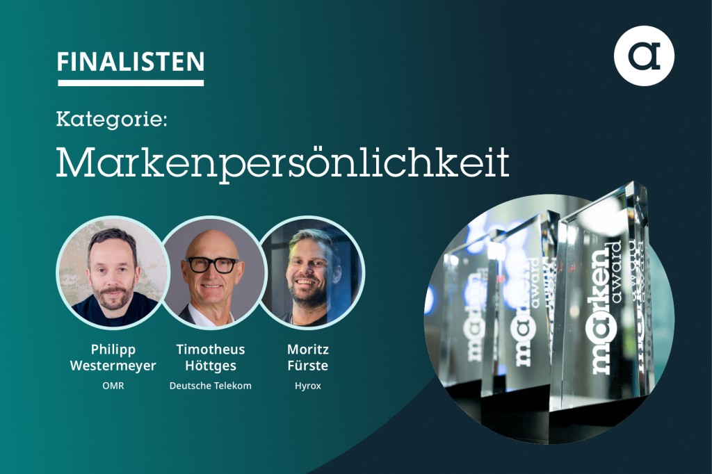 Philipp Westermeyer, Timotheus Höttges und Moritz Fürste (v.l.) sind in der Kategorie „Markenpersönlichkeit“ nominiert.